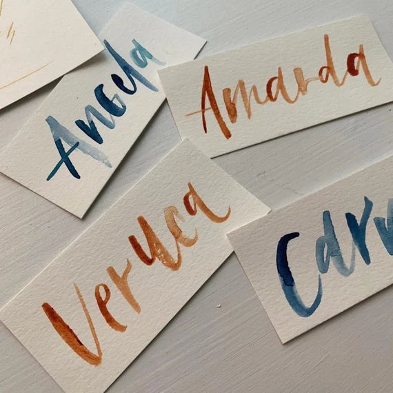 Watercolor Placecards | Etsy | Etsy (US)