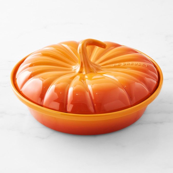 Le Creuset Stoneware Pumpkin Covered Baker | Williams-Sonoma