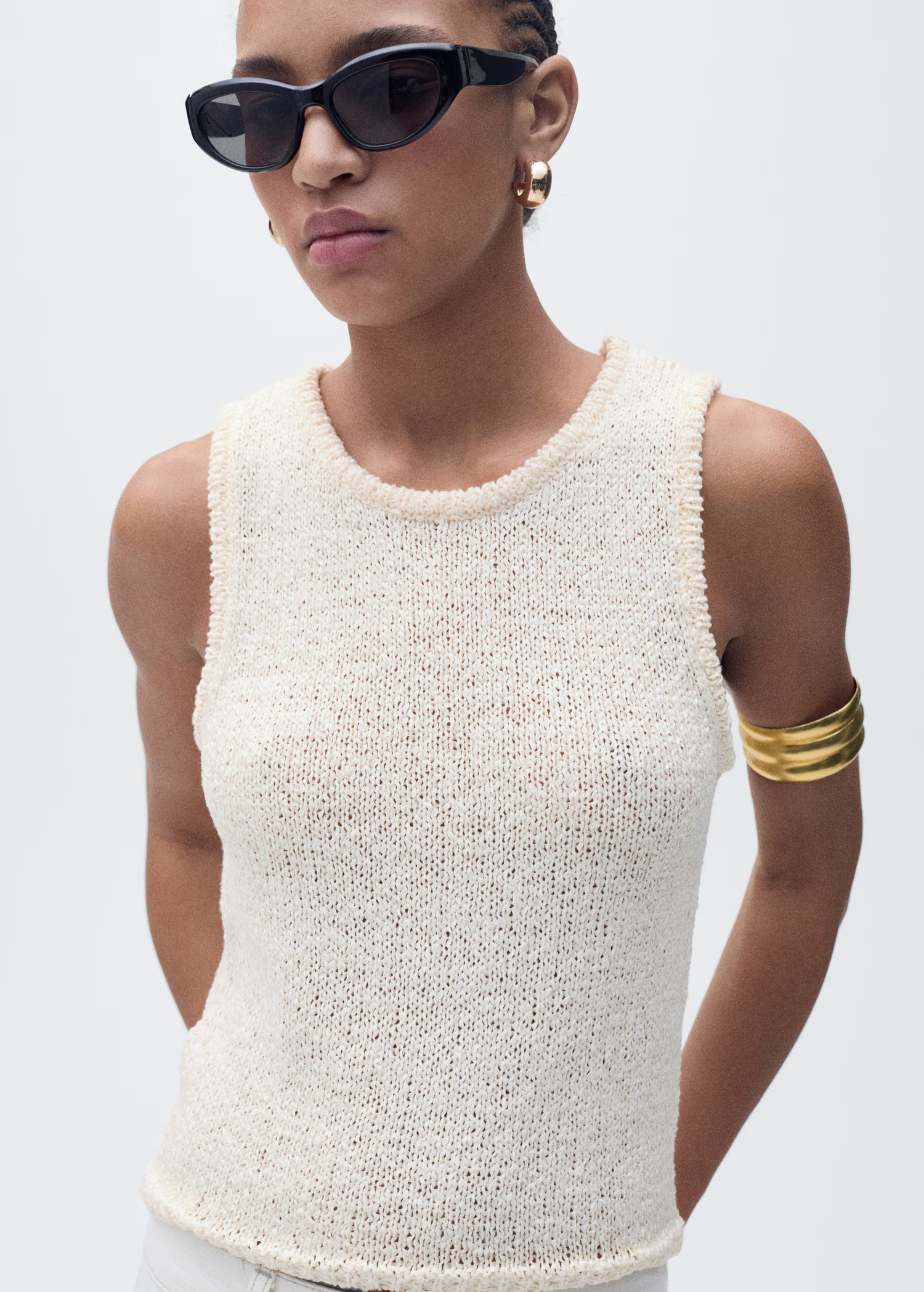 Crochet top with straps - Women | MANGO United Kingdom | MANGO (UK)