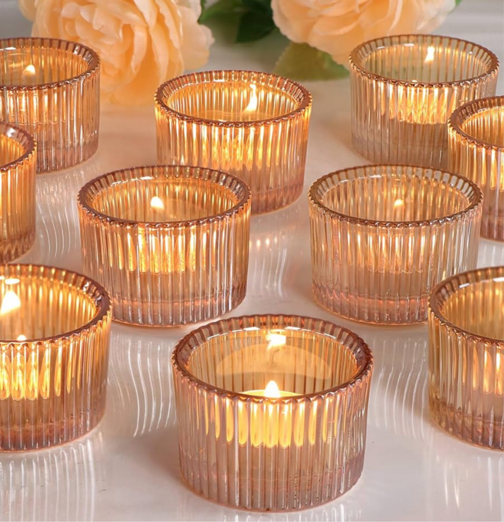 Tealight Candle Holder Set of 12,Gold Small Votive Candle Holders for Table Centerpiece,Glass Tea Light Candles Holder for Party&Home,Christmas,Wedding Decor(

#LTKGiftGuide #LTKHoliday #LTKSeasonal