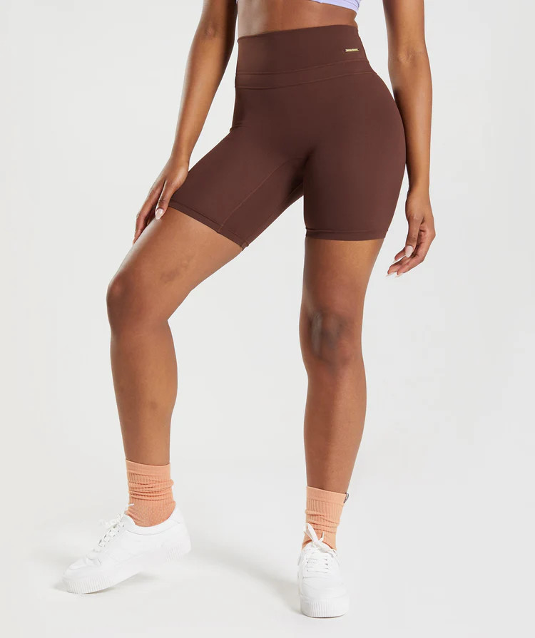 Gymshark Whitney Cycling Shorts - Rekindle Brown | Gymshark (Global)
