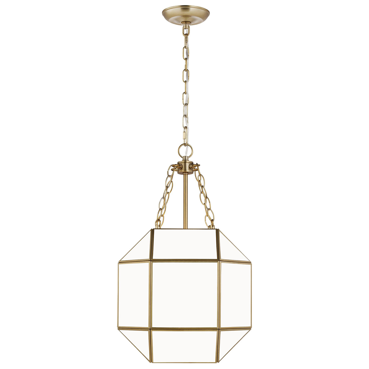 Morrison Small Three Light Lantern Satin BrassVisual Comfort | Visual Comfort