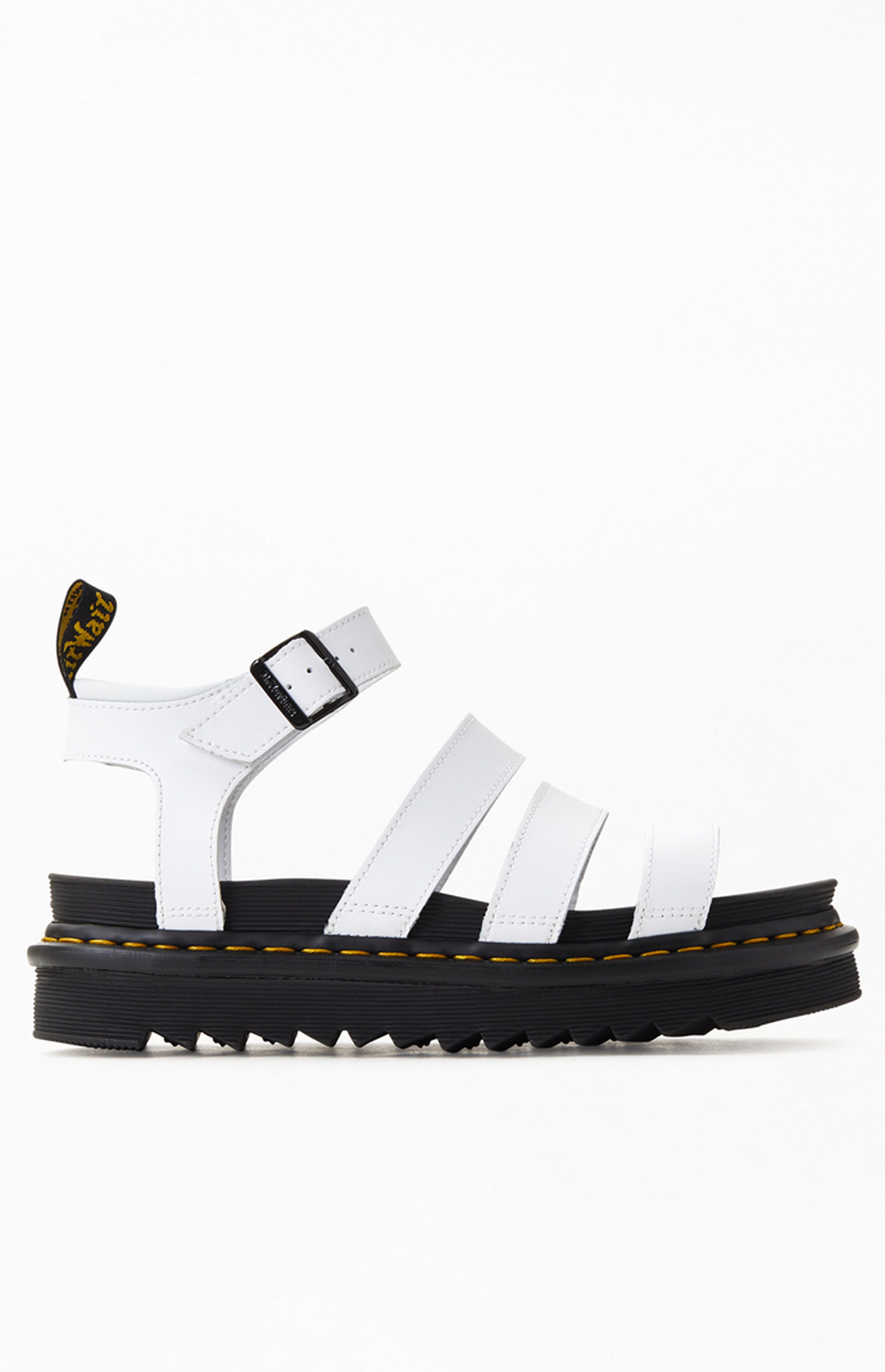 Dr Martens Women's Blaire Hydro Leather Gladiator Sandals | PacSun | PacSun