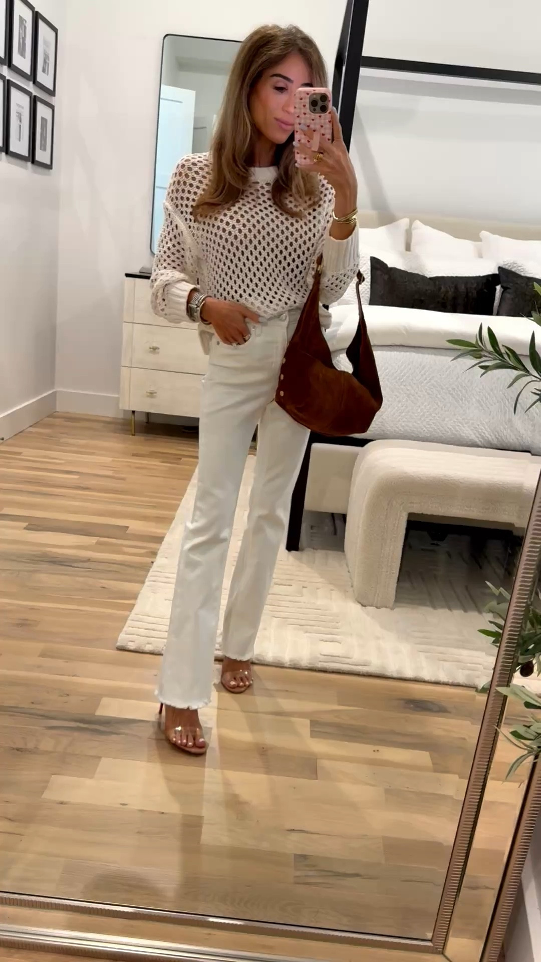 White jeans petite friendly with raw hem wearing smallest size 
Petite friendly spring outfit, date night outfit 

#LTKSeasonal #LTKSaleAlert #LTKPetite