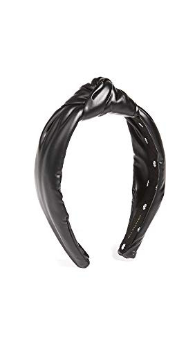 Lele Sadoughi Women's Faux Leather Knotted Headband, Black Leather, One Size | Amazon (US)