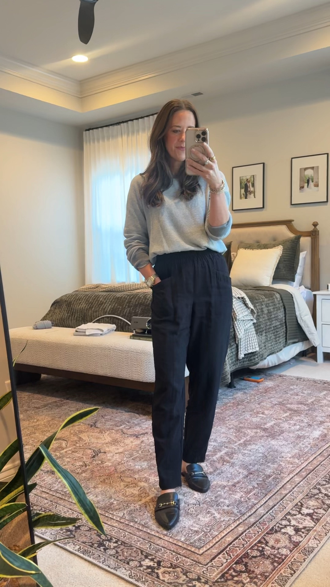 Summer-to-fall workwear in black + gray 🤍

Lightweight sweater + relaxed black pants + loafers for an easy transitional office outfit. These pieces are from past seasons, but I’m linking similar options here.

#LTKWorkwear #LTKSeasonal #LTKFallStyle #LTKClassicStyle #LTKStyleTip

#LTKgrwm #LTKSeasonal #LTKWorkwear