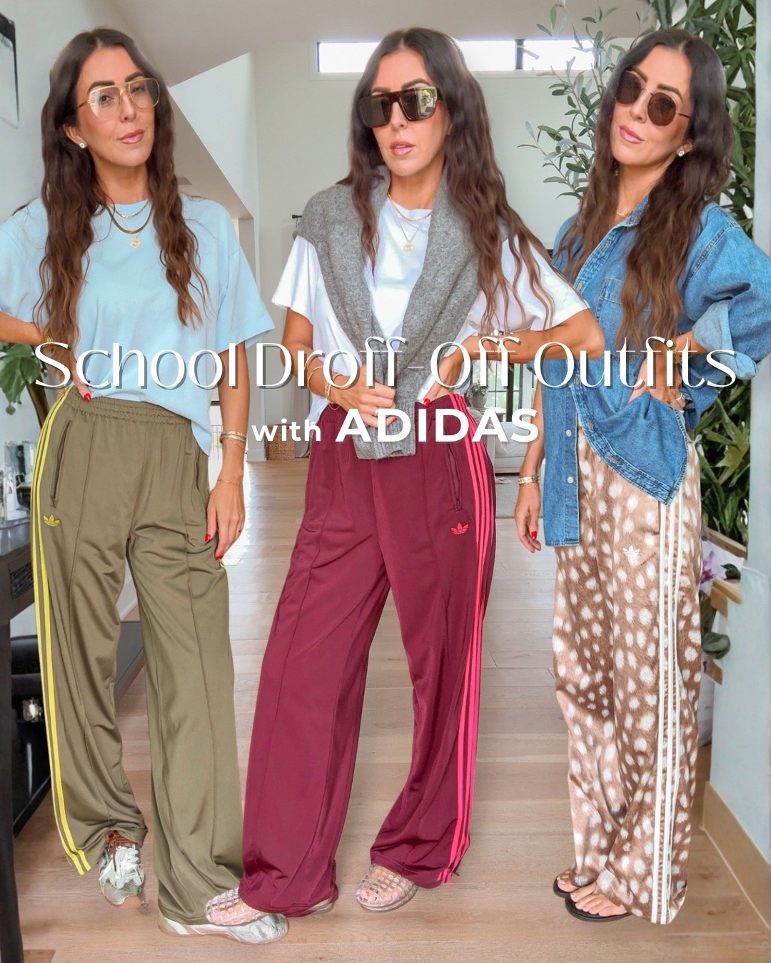 Need quick and easy school drop off outfits? I grabbed 3 pairs of @adidas track pants! I styled them here casually but I also love to dress these up! They instantly elevate any look for an effortlessly cool style! 
#createdwithadidas #adidaspartner

#LTKootd #LTKOver40 #LTKTall