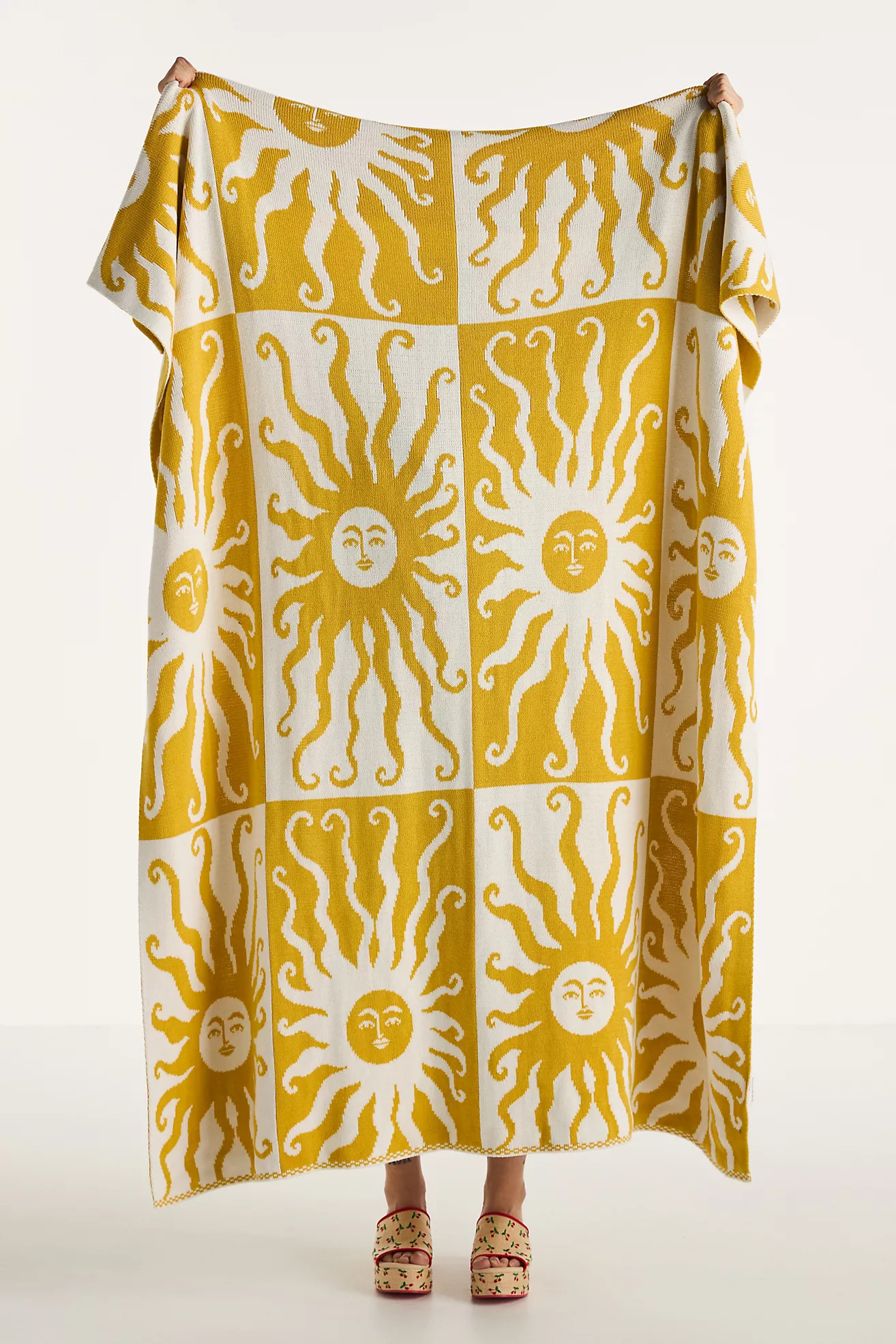 Kenia Cotton Knit Throw Blanket | Anthropologie (US)