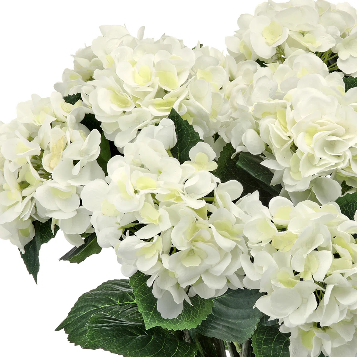 Bring the beauty of a blooming garden indoors with this 22-inch Potted Garden Polyester Hydrangea... | Wayfair North America