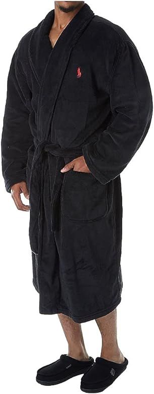 Polo Ralph Lauren Microfiber Plush Long Sleeve Shawl Collar Robe | Amazon (US)