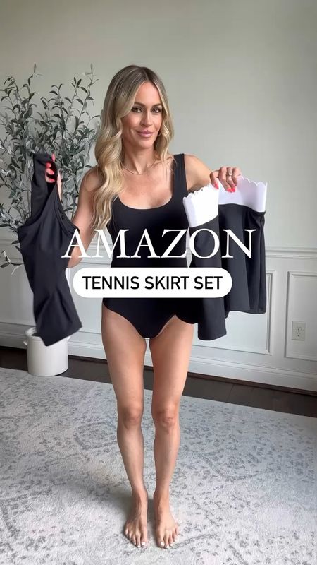 Tennis skirt + top but looks like a dress! I love the scalloped trim on the waist! Comes in 4 color combos. Wearing size xs!


#LTKFindsUnder50 #LTKActive #LTKStyleTip