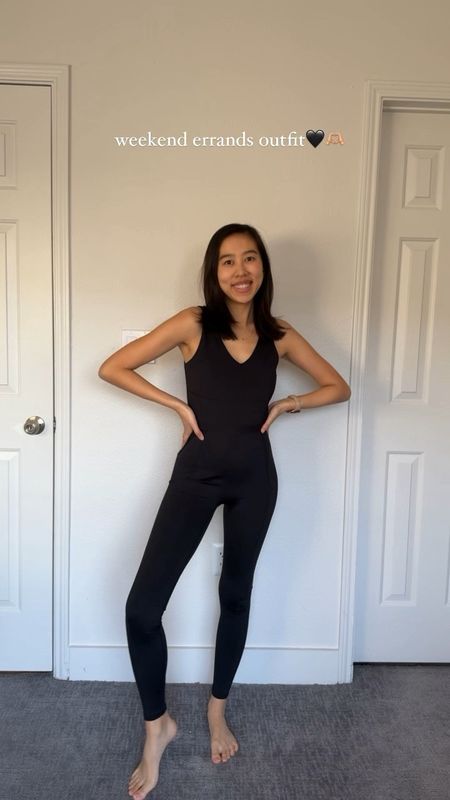 Jumpsuit (XS), jacket (XS), activewear outfit, winter outfit, athleisure wear, outerwear 

#LTKfindsunder50 #LTKVideo #LTKfitness
