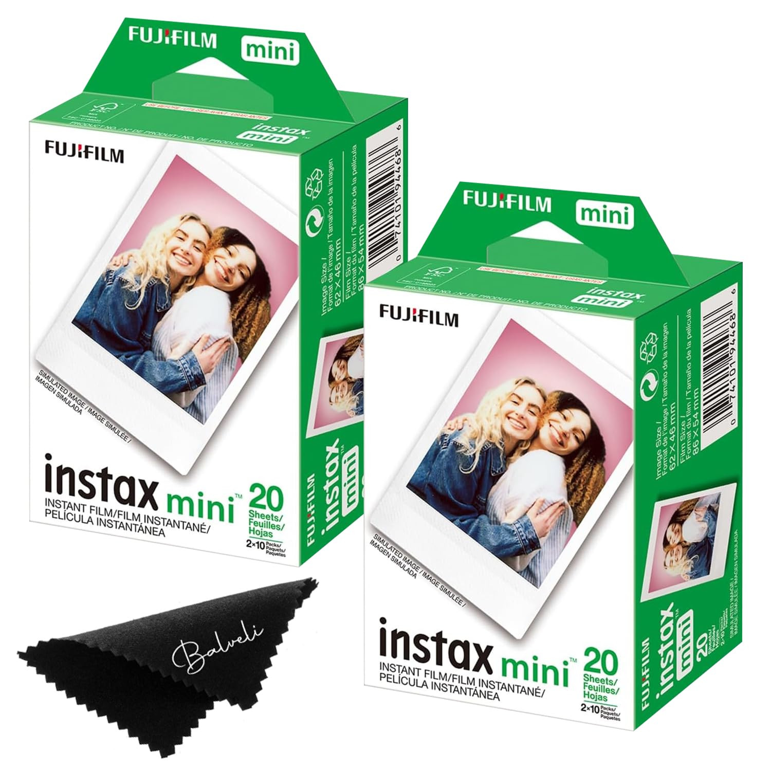 Fujifilm Instax Mini Film - Twin Packs (40 EXP Total), ISO 800, Compatible with Instax Mini Evo, ... | Amazon (US)