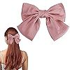 Bow Hair Clip, Hair Bows for Women Big Bowknot Hairpin French Hair Clips with Ribbon Solid Color ... | Amazon (UK)