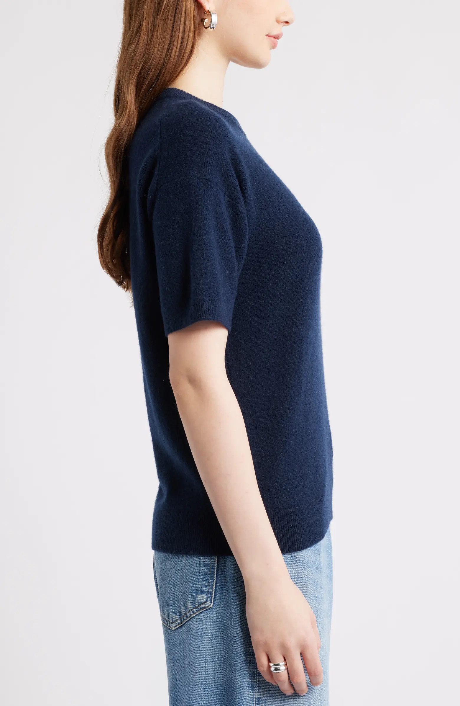 Short Sleeve Cashmere Sweater | Nordstrom