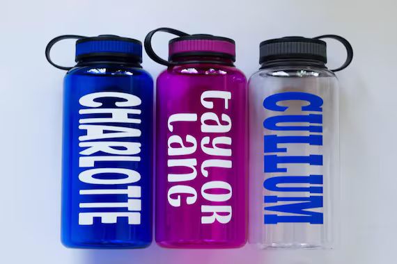 Wide Mouth Personalized Water Bottles 34 Oz. | Etsy | Etsy (US)