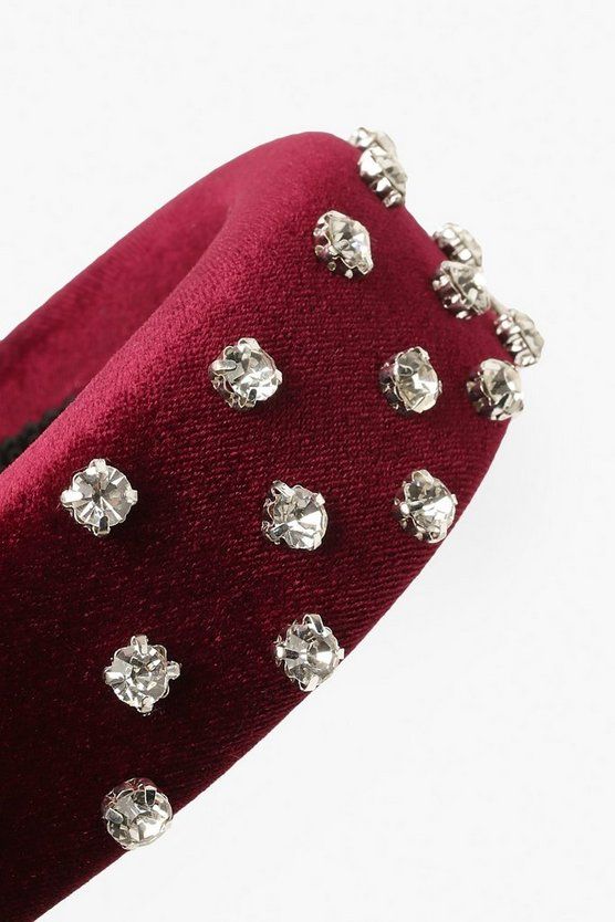 Premium Diamante Padded Head Band | Boohoo.com (US & CA)