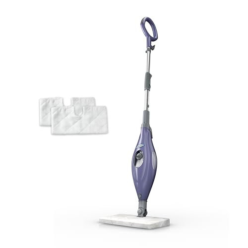 Shark Steam Pocket Mop with 2 Washable Double-sided Pads, Steam Sanitization, Swivel Steering, Lightweight, Steam Cleaner for Sealed Hard Floors, Hardwood, Marble, Tile, Purple, S3501 | Amazon (US)