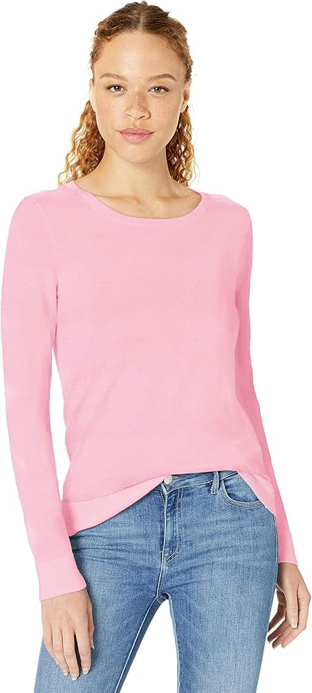Amazon Essentials Women's Long-Sleeve Lightweight Crewneck Sweater (Available in Plus Size) | Amazon (US)