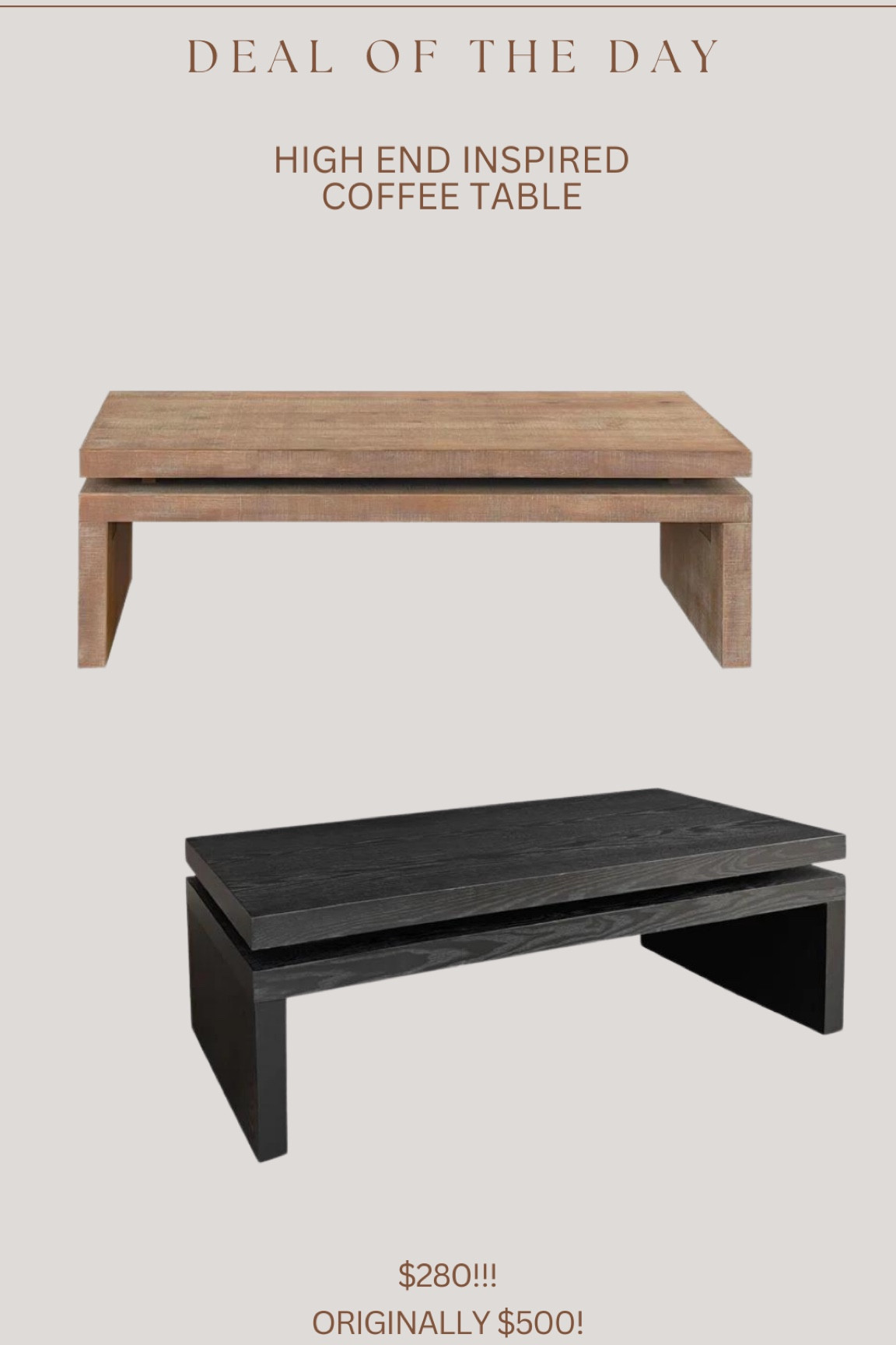 And it now comes in a coffee table style!!!!!!!! 😍😍😍🤯🤯🤯 how beautiful & unique!!! 

#LTKSaleAlert #LTKHome #LTKStyleTip