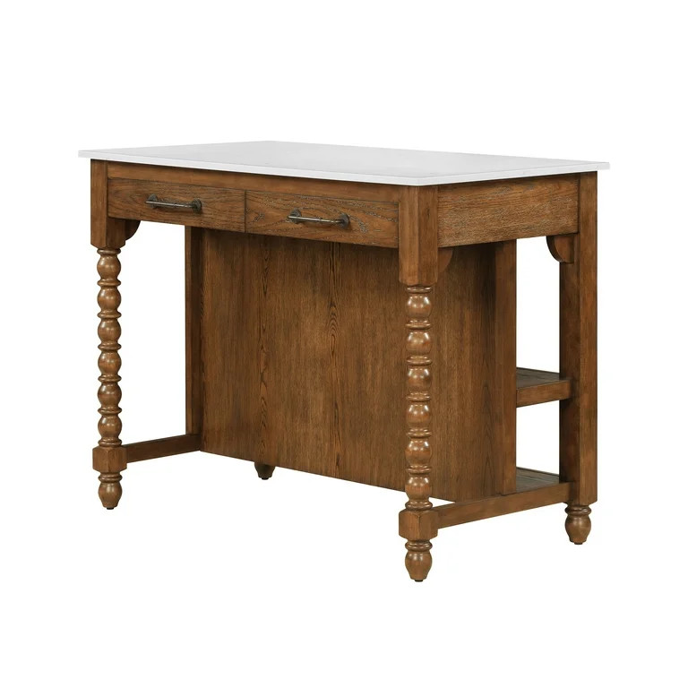 Pioneer Woman Harper Kitchen Island with Drawers, Homestead Brown | Walmart (US)