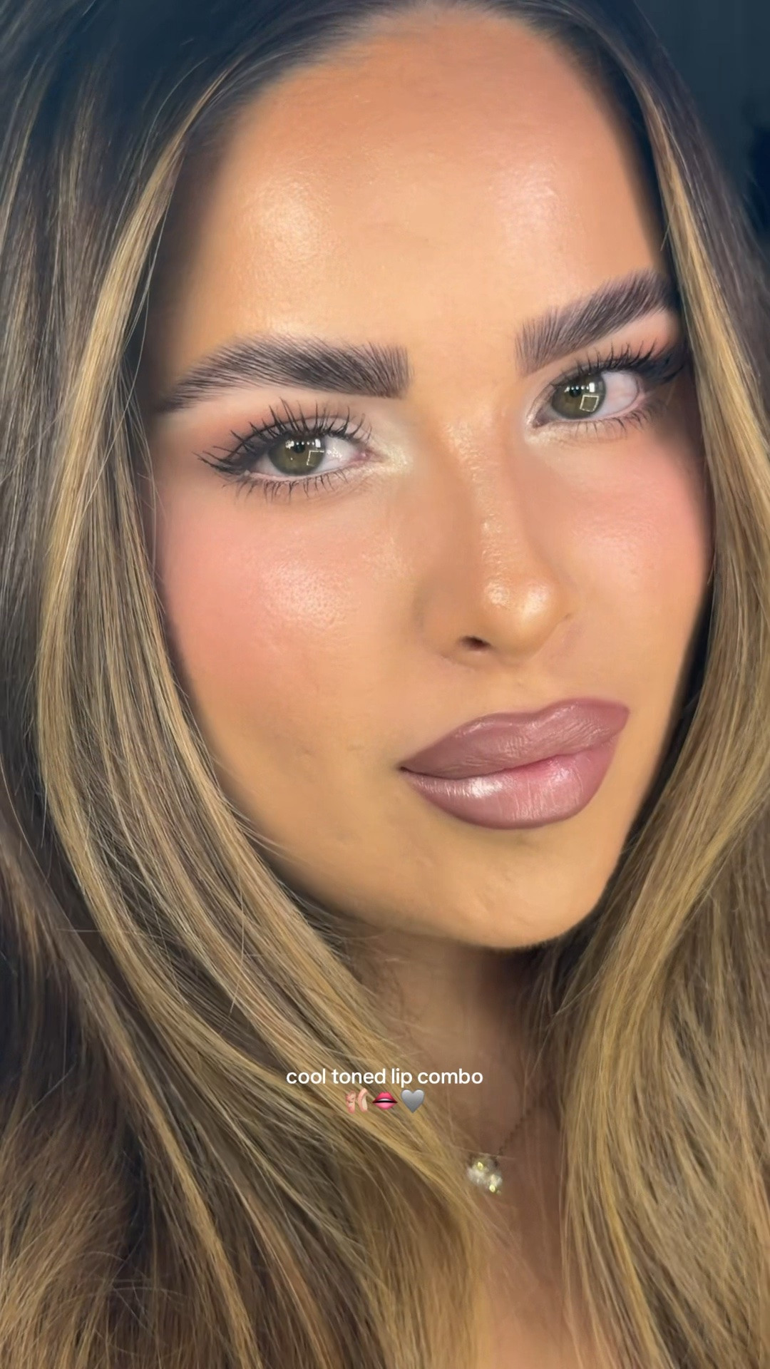 this lippie lives rent free in my mind 🫦 wearing @Morphe Cosmetics lip liner in rock steady and @Pixi Beauty cheek tint in pretty #lipcombo #lipcombotutorial #cooltonedmakeup #cooltonedlips #makeuptutorial