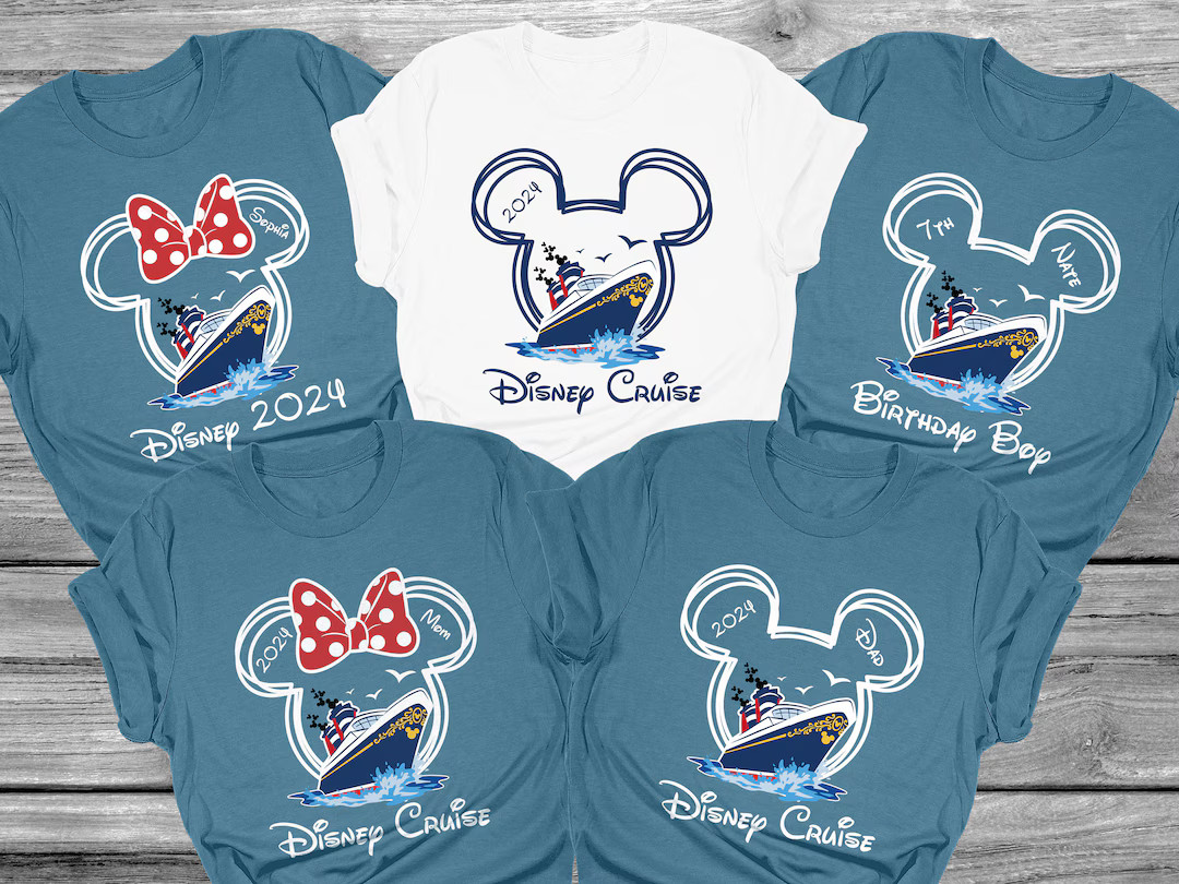 Custom Disney Cruise Family Vacation 2024 Shirt, Disney Cruise Group Shirt, Disney Shirt, Disney ... | Etsy (US)