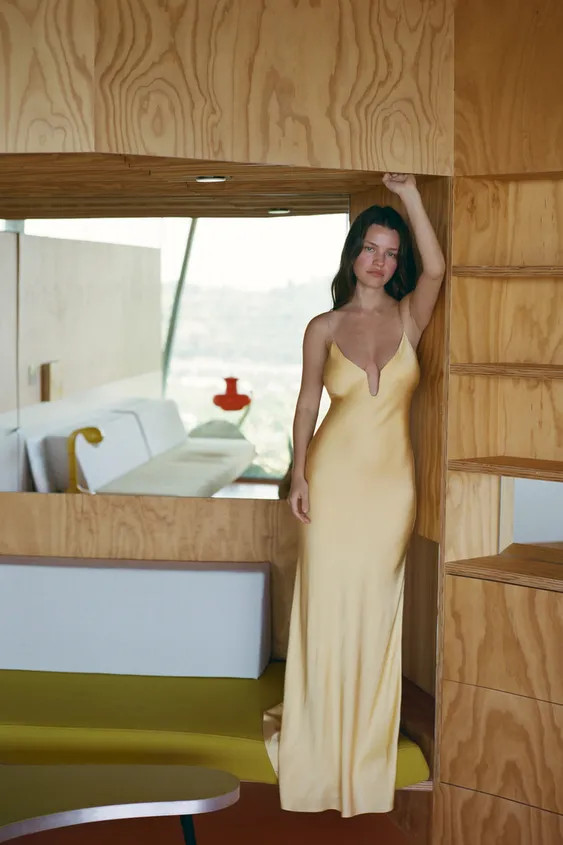 LONG 100% VISCOSE DRESS | Zara US