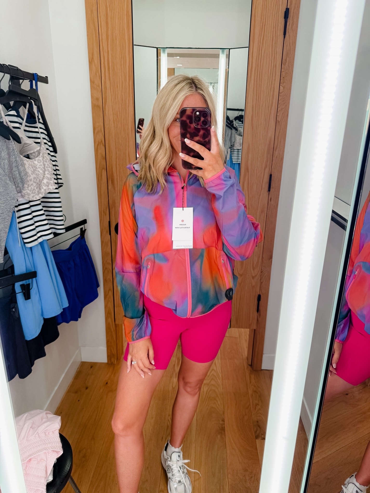 Fun print running jacket! Size 8! 8 in shorts!

#LTKootd #LTKActive