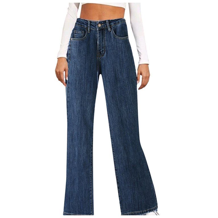 Women's Fall Winter Cotton Pants Denim Basic Flare Pants Jeans for Women 2022 Fashion A4 | Walmart (US)