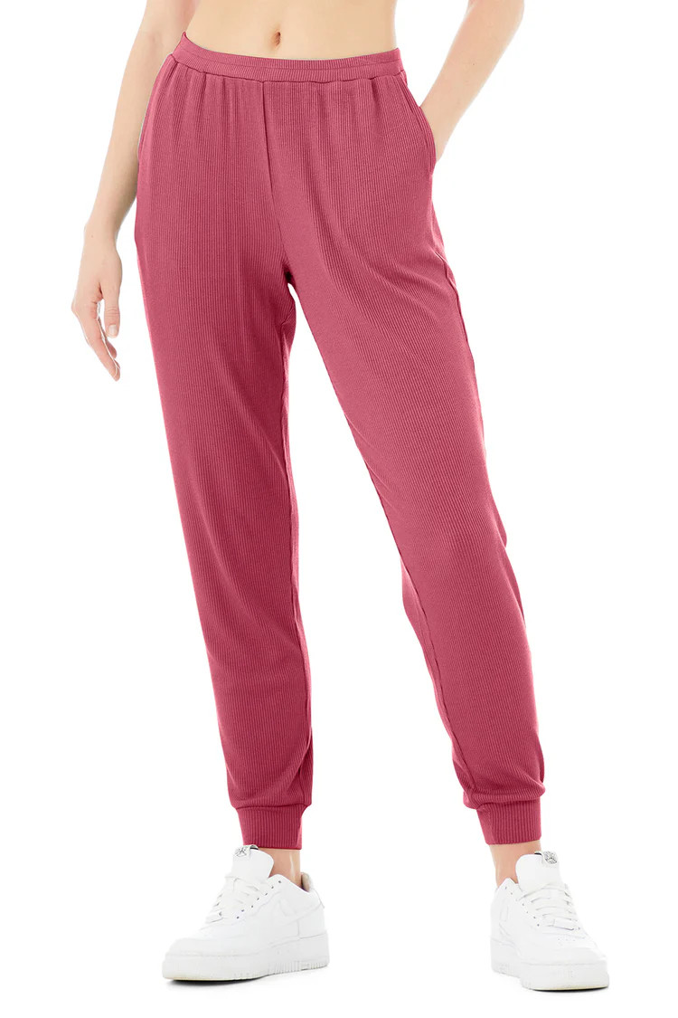 High-Waist Ribbed Whisper Pant | Alo Yoga