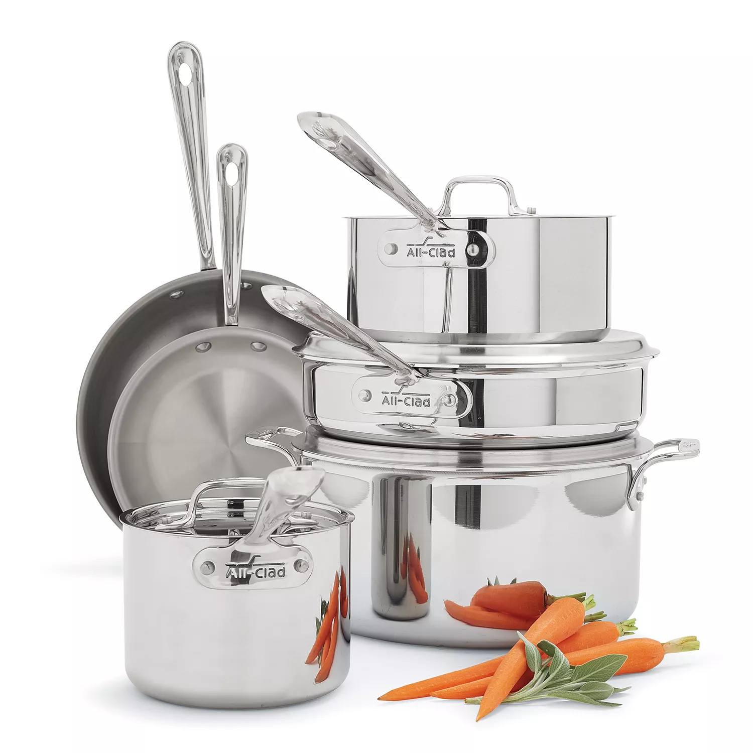 All-Clad D3 Stainless Steel 10-Piece Set | Sur La Table