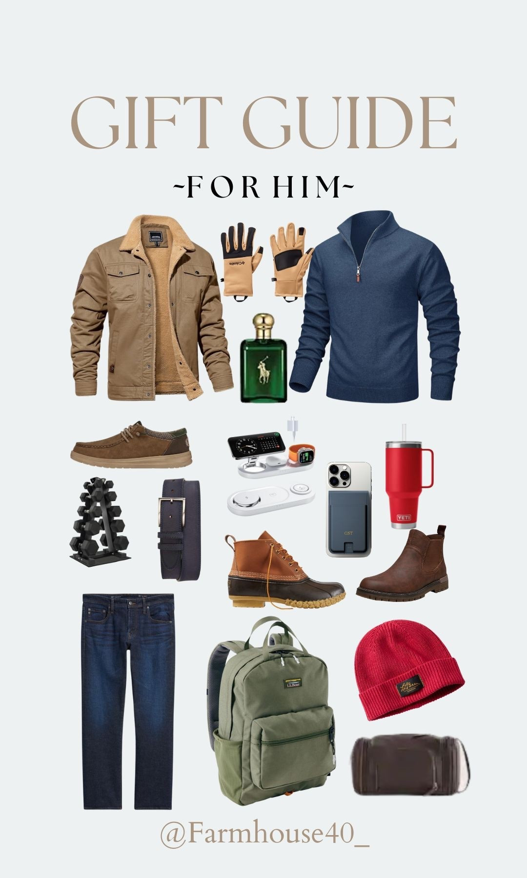 GIFT GUIDE FOR HIM 🎁 Shirts Jackets to Boots and Slip Ons. Backpacks weights, phone chargers, and hats. Something for all the guys in your life ✨

#LTKGiftGuide #LTKFindsUnder100 #LTKSaleAlert