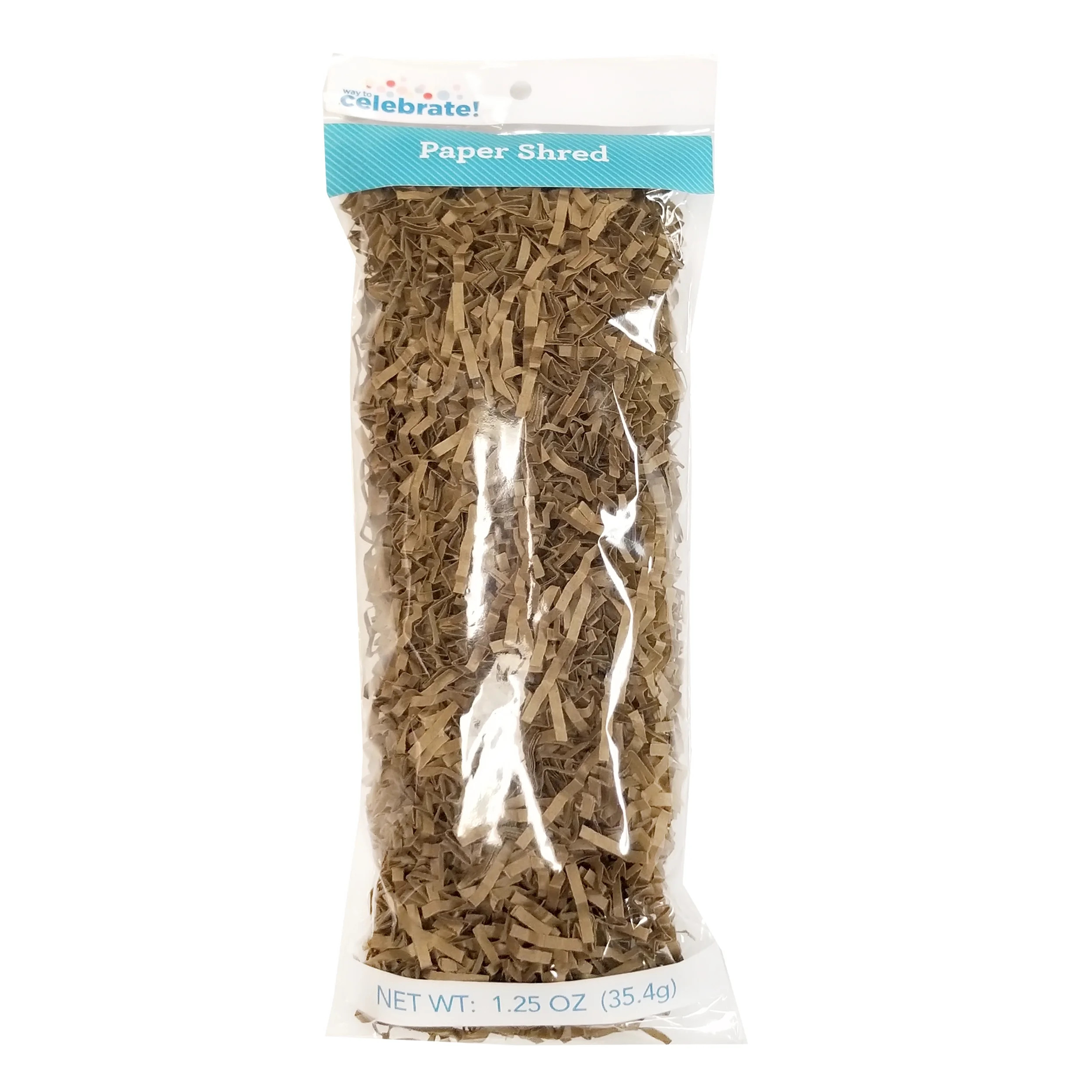 Way to Celebrate 1.25oz Kraft Paper Party Shred | Walmart (US)
