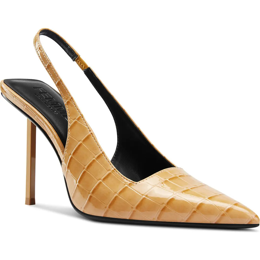 FEMME LA G63 Slingback Pump in Nude at Nordstrom, Size 8Us | Nordstrom