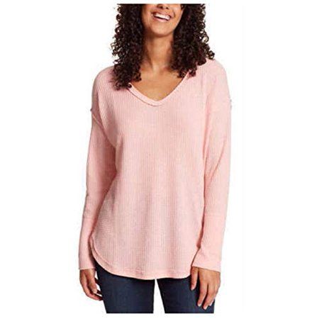 Vintage America Ladies’ Thermal Knit Top (Pink Small) | Walmart (US)
