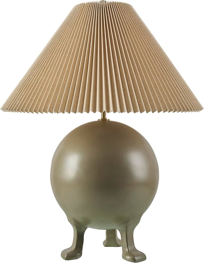 Mark&Day Table Lamps, Naeva Modern Gray Bedside Table Lamp for Nightstand Bedroom, Living Room or... | Amazon (US)