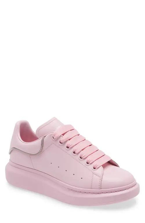 Alexander McQueen Oversize Sneaker in Ice Pink/Silver at Nordstrom, Size 15Us | Nordstrom