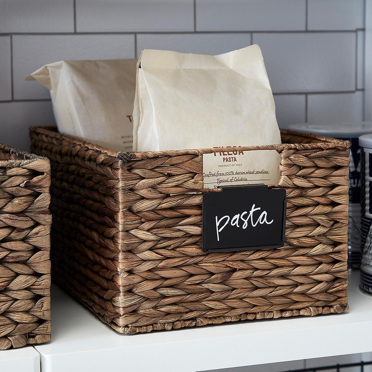 Large Water Hyacinth Bin Mocha | The Container Store