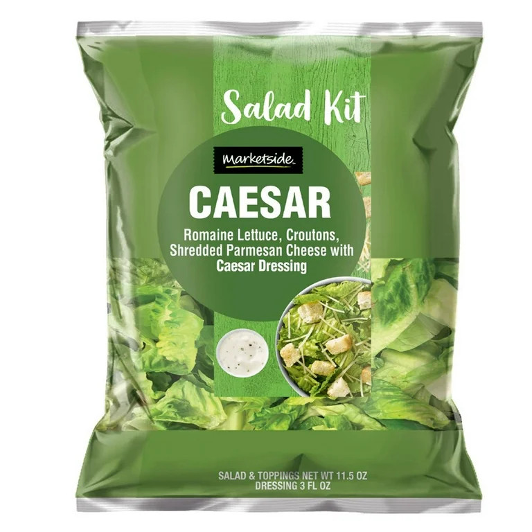 Marketside Caesar Salad Kit, 11.55 oz Bag, Fresh | Walmart (US)