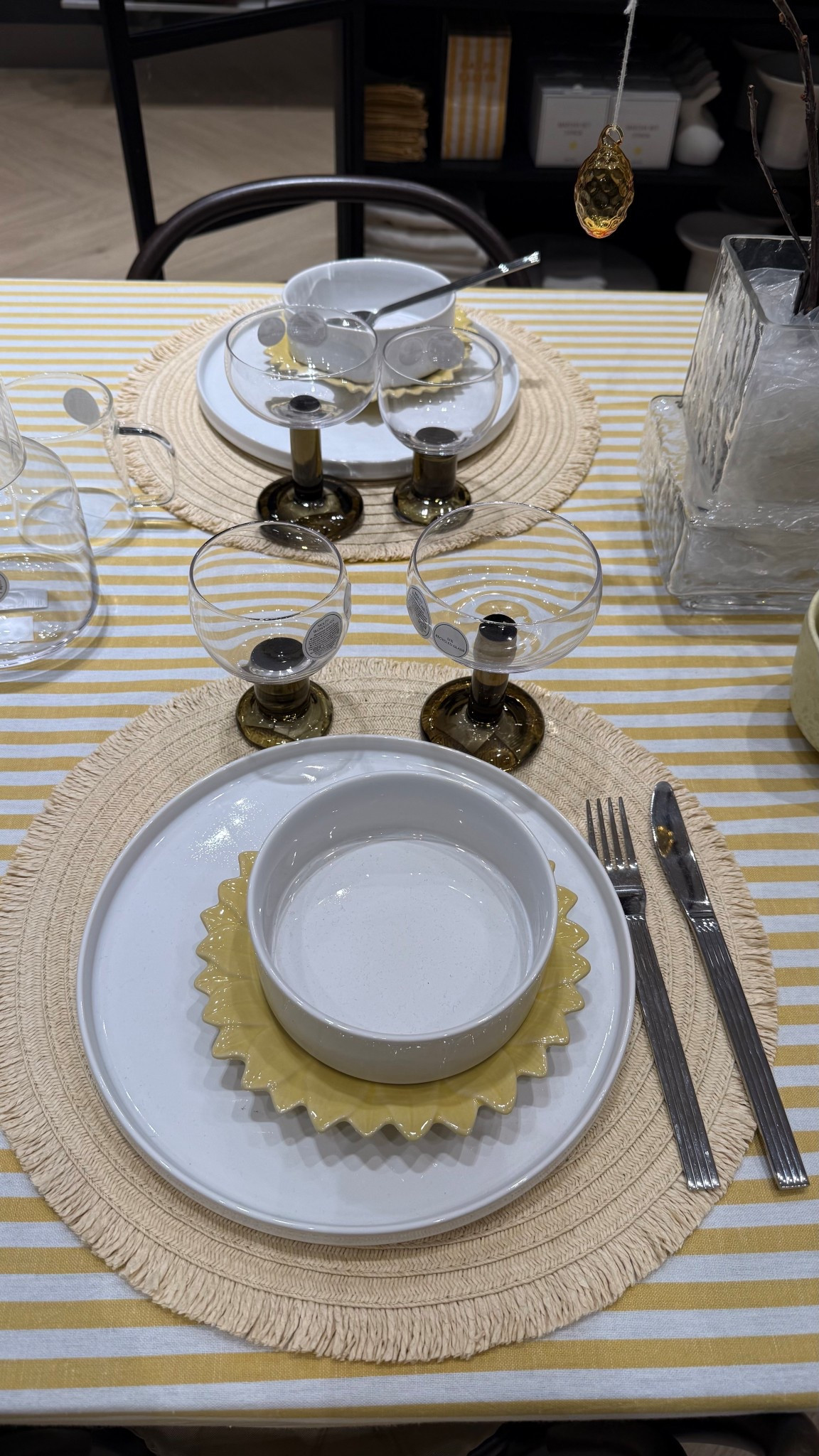 Spring table, but make it effortlessly chic. Soft tones, fresh textures, and a few thoughtful details to create that light, inviting feel for the season. Perfect for slow lunches, garden dinners, Easter, and everything in between.

#Homedecor #easterdecor 

 #LTKmomlife #LTKfoodie #LTKHome