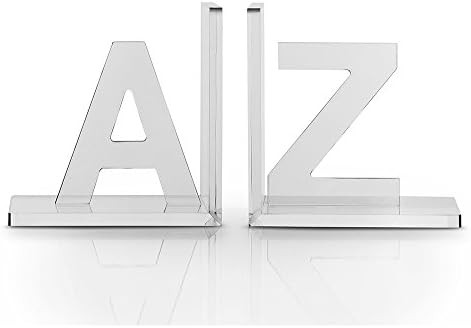 OnDisplay Vandue Luxe Crystal Acrylic Bookends A to Z | Amazon (US)