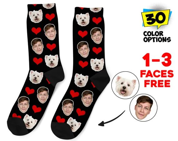 Custom Face Socks Personalized Photo Socks Picture Socks | Etsy | Etsy (US)