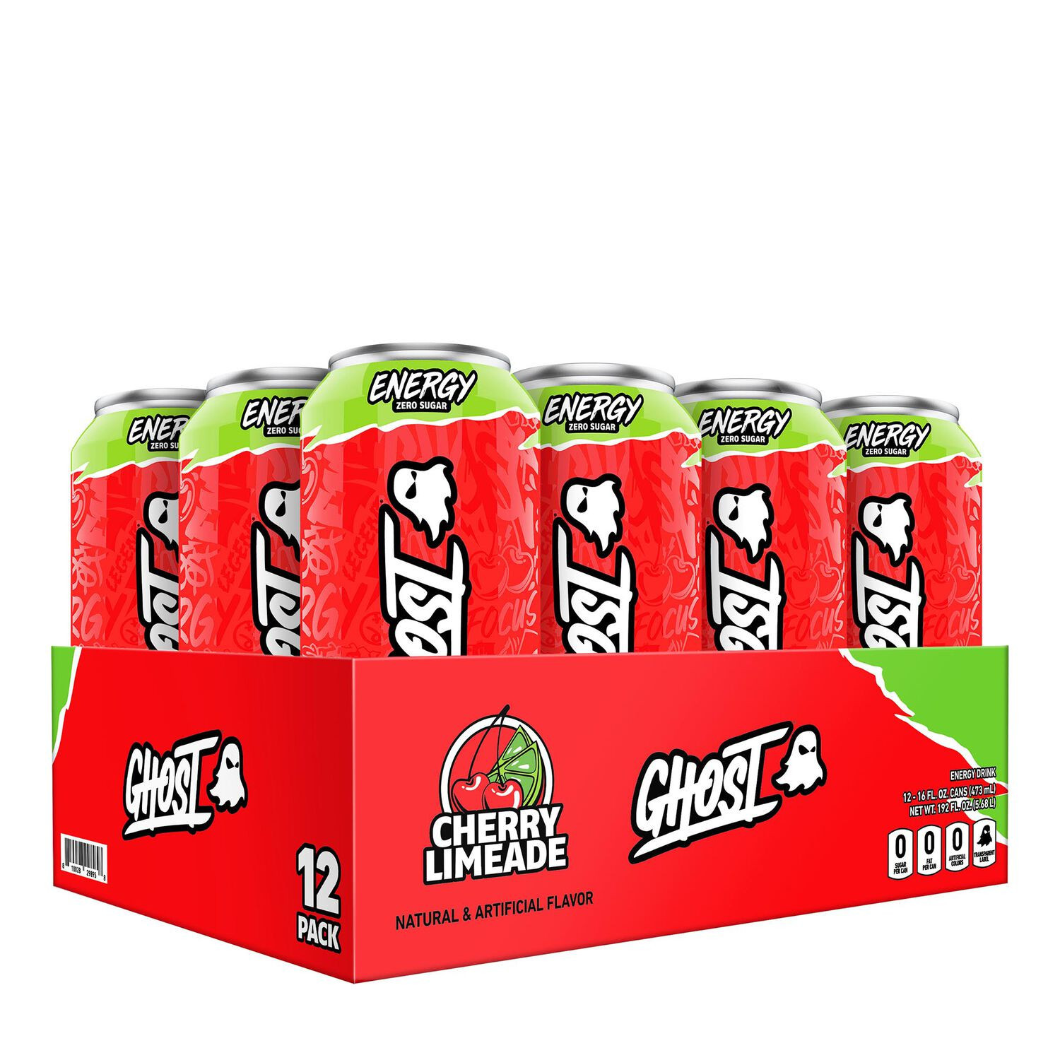 Energy Drink - Cherry Limeade - 16oz. (12 Cans) | GNC