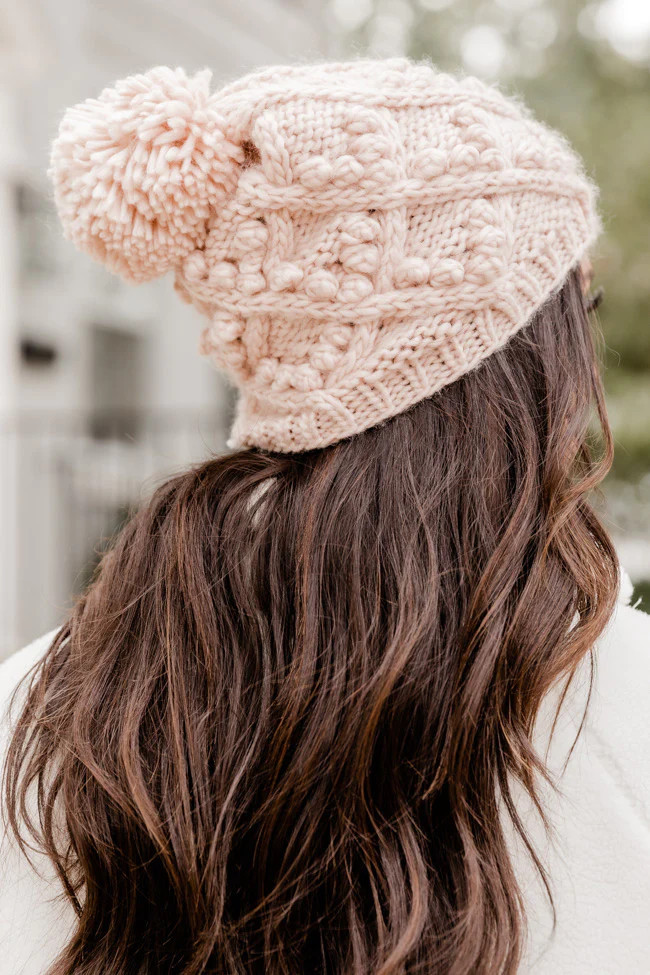 Stumble Head First Blush Pom Pom Beanie | Pink Lily