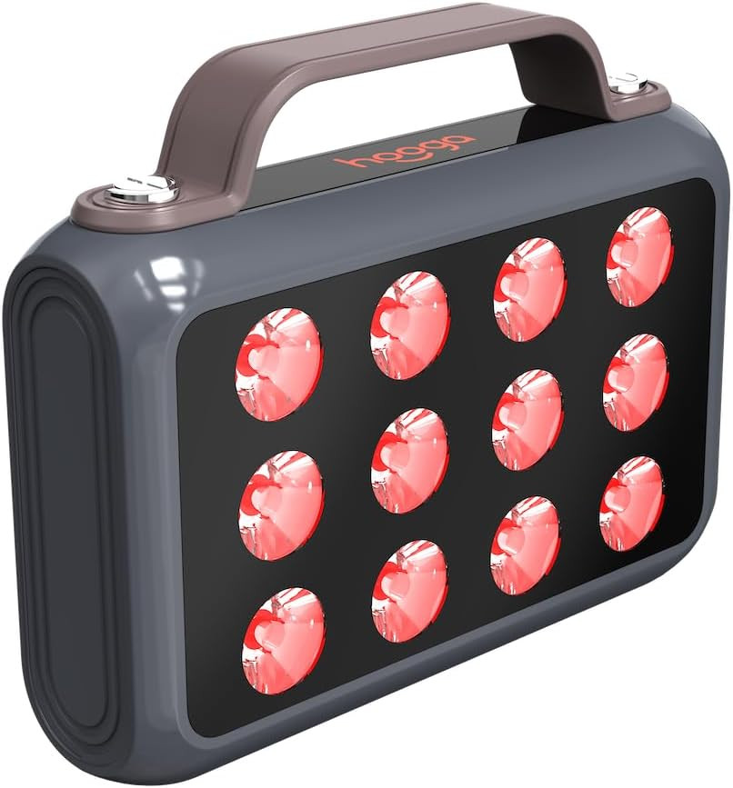 Hooga Red Light Therapy Device 660nm 850nm Red Near Infrared, Reachargeable Light Therapy for Skin, Sleep, Pain Relief, Anti Aging, Muscle Recovery, Energy, Performance with Travel Case and Charger | Amazon (US)