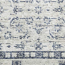 Reims Wool Blend Traditional Handwoven Blue Area Rug 9'x12' | Crate & Barrel | Crate & Barrel