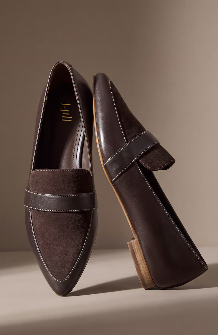 Brielle Suede & Leather Flats | J. Jill