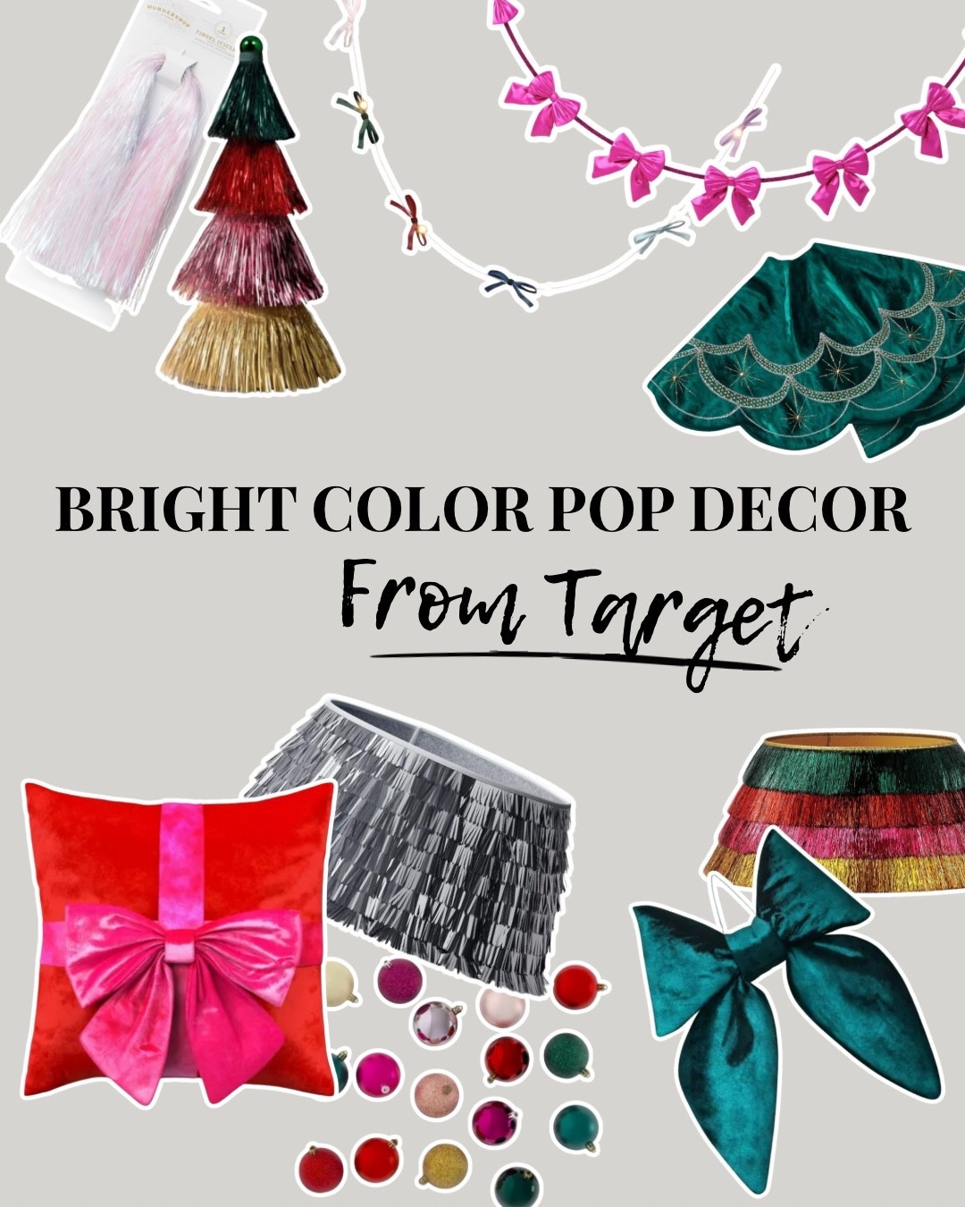 Bright Color Pop is IN this season. And Target has all you need. You can find the cutest items right here and on sale 

#targetfinds #holidaydecor #christmasdecor #giftguide #sale

#LTKHoliday #LTKSeasonal #LTKSaleAlert