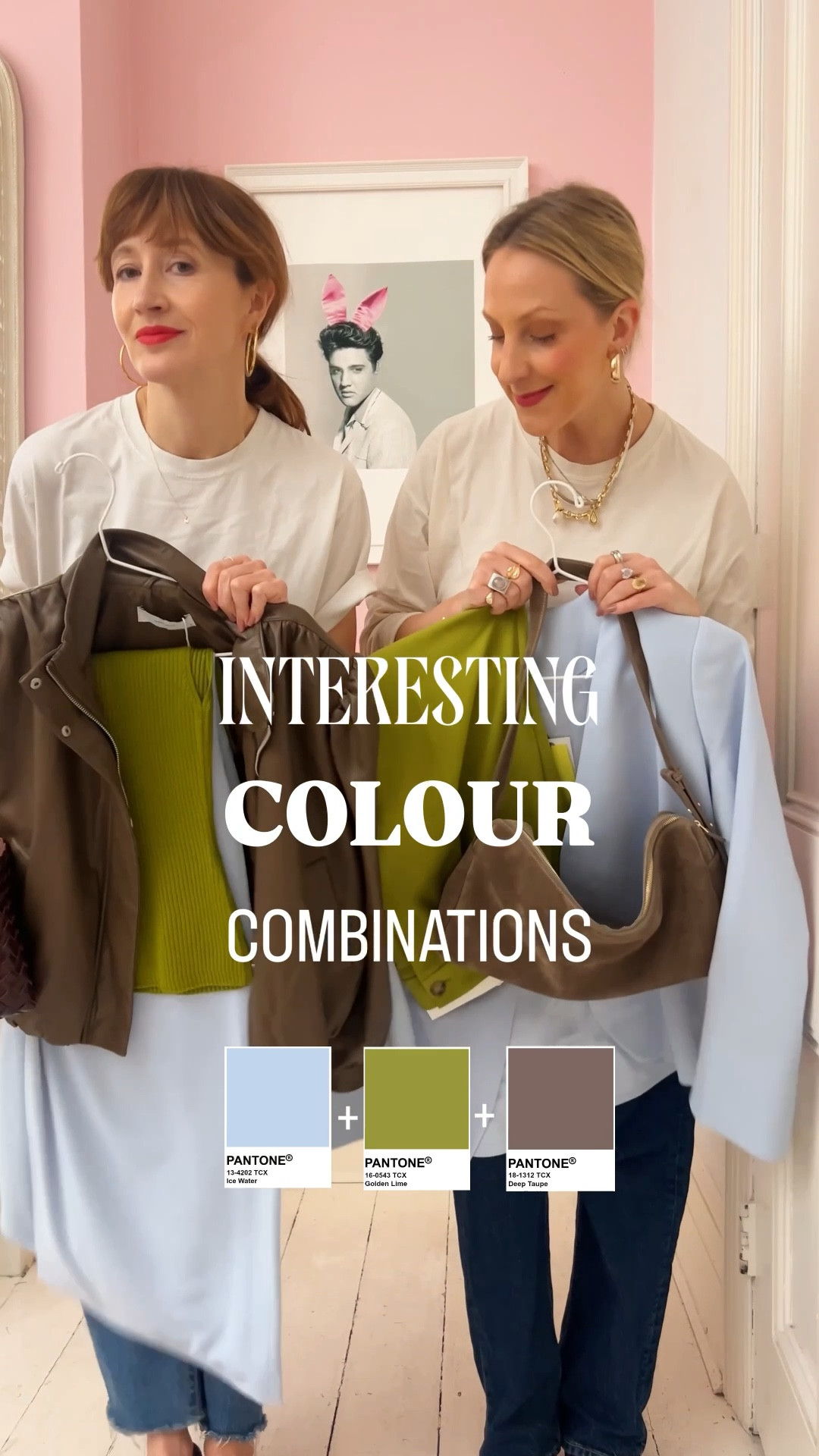 Pantone colour combinations- moss green, ice blue and taupe. Florere suit wide leg trousers, collarless blazer, Sezane Moss green wide leg trousers, taupe Elleme suede bag trends

#LTKspring #LTKspringtrends